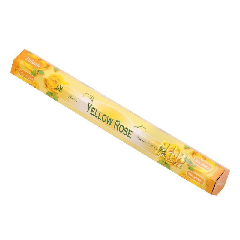 Tulasi, Yellow Rose, 20 Incense Sticks, 1 roll