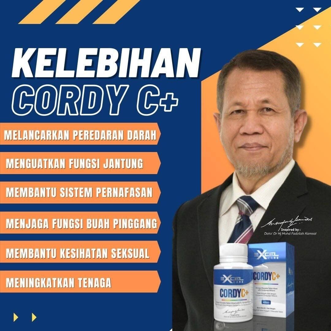 Excel Care, Cordy C+ Adult, 30 tablets x 1000 mg