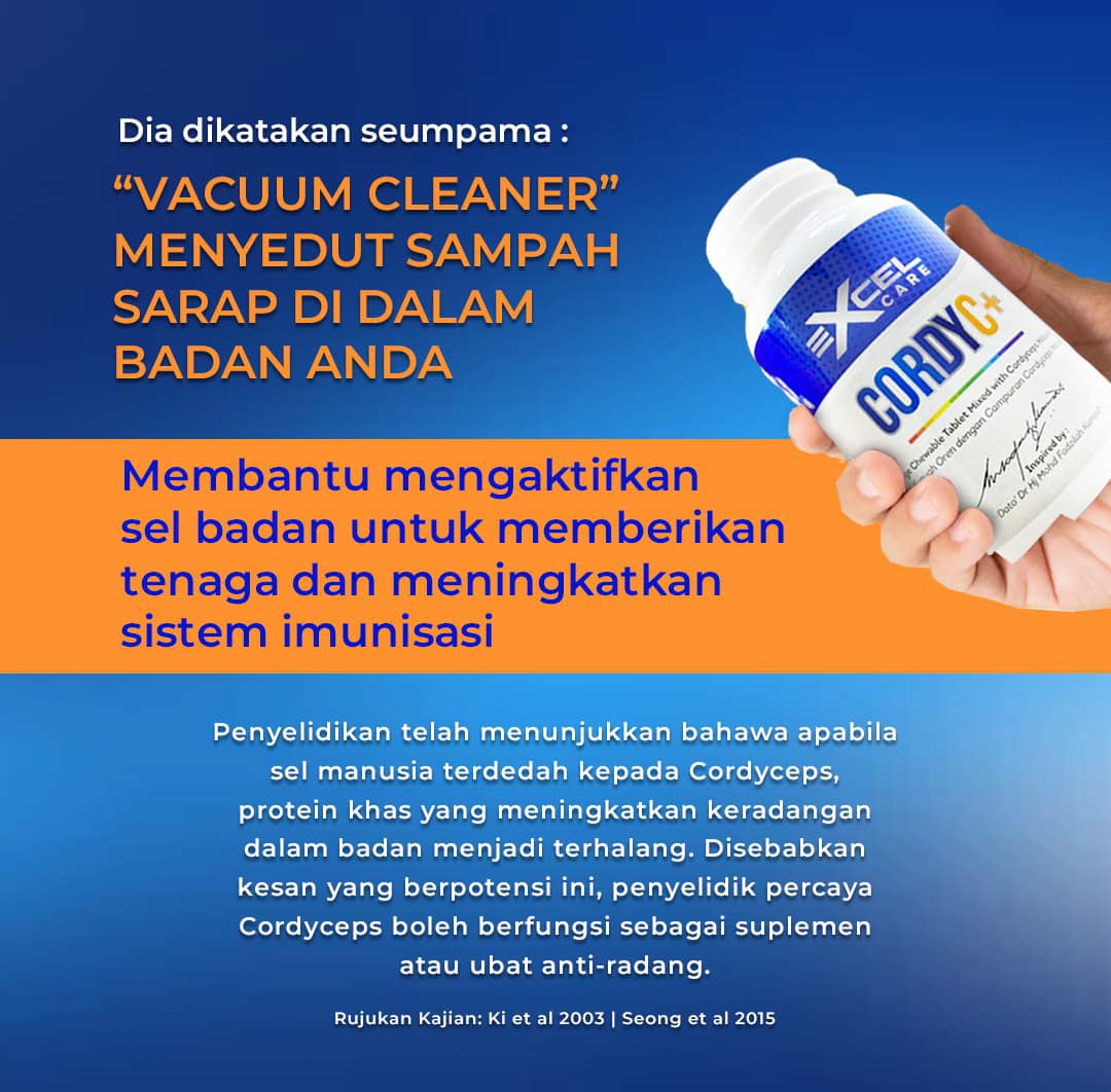 Excel Care, Cordy C+ Adult, 30 tablets x 1000 mg