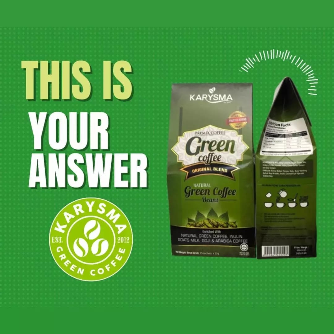 Karysma, Green Coffee Original Blend, 15 sachets x 25 g