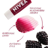 Nivea, Blackberry Shine, Caring Lip Balm, 4.8 g