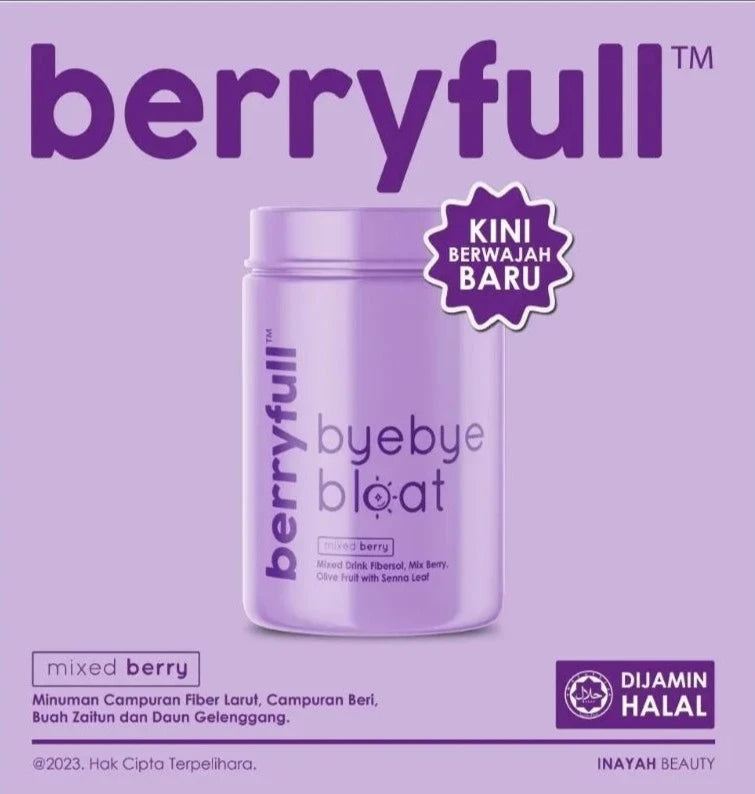 Berryfull, Bye Bye Bloat Mixed Berry Drink, 20 ml x 10 sachets