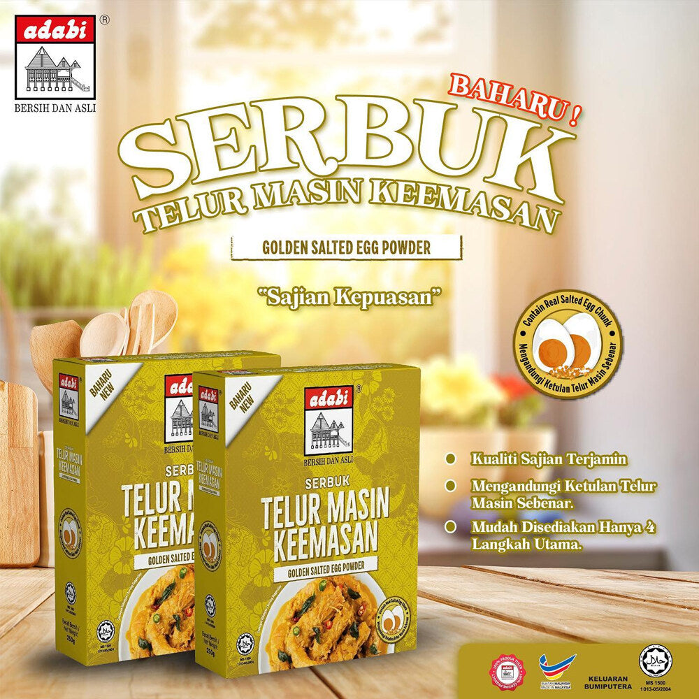 Adabi, Golden Salted Egg Powder, 250 g