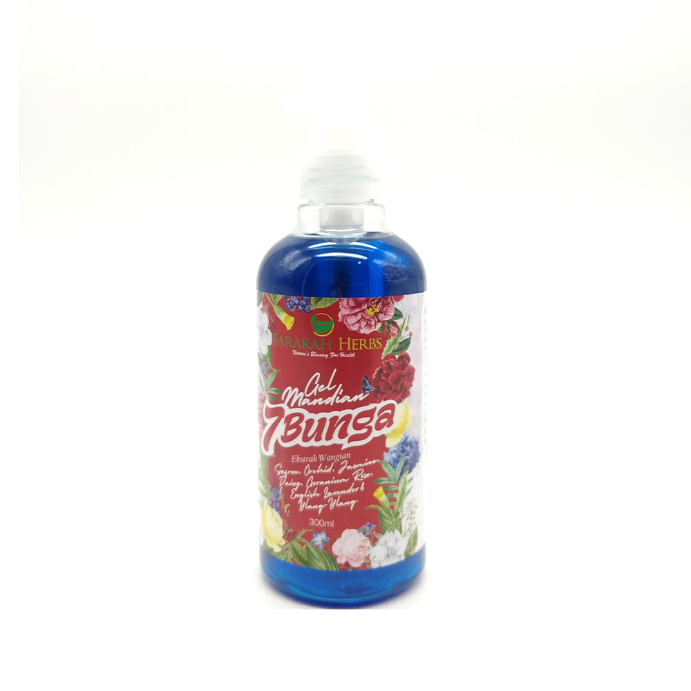 Barakah Herbs, Gel Mandian 7 Bunga, 300 ml