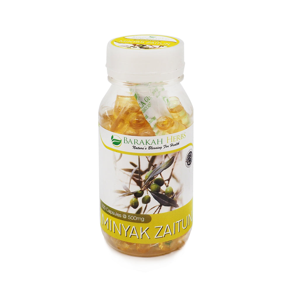 Barakah Herbs, Minyak Zaitun, 100 caps