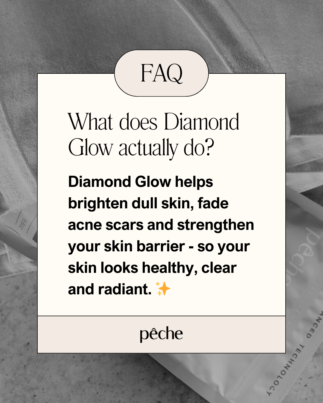 (NEW PACKAGING) PECHE, Diamond Glow, Whitening & Energy Booster