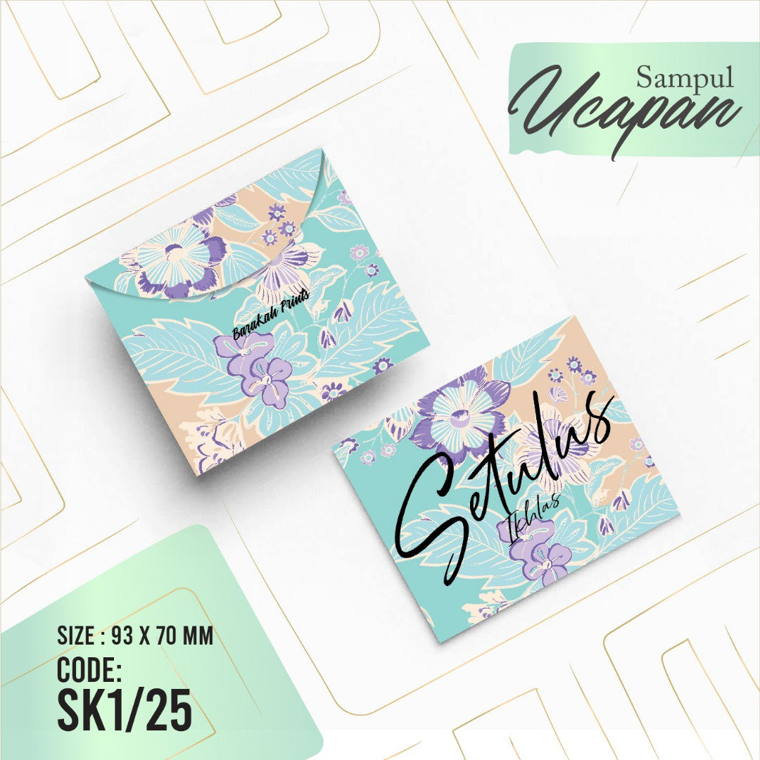 Sampul Ucapan Kecil SK1/25 20 pcs/pack
