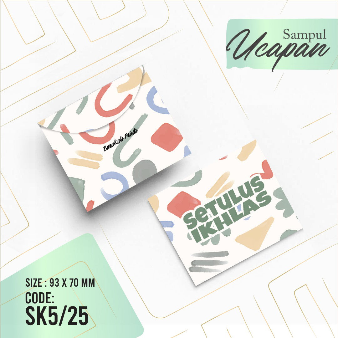Sampul Ucapan Kecil SK5/25 20 pcs/pack