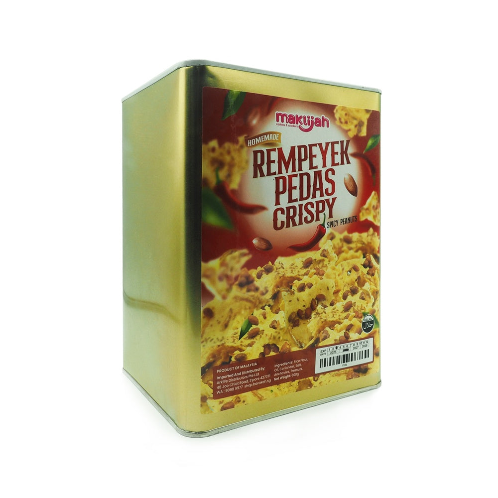 Maklijah, Rempeyek Pedas Crispy, 600 g