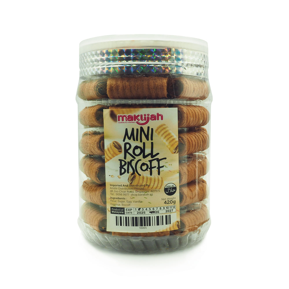 Maklijah, Mini Roll, Biscoff, 420 g