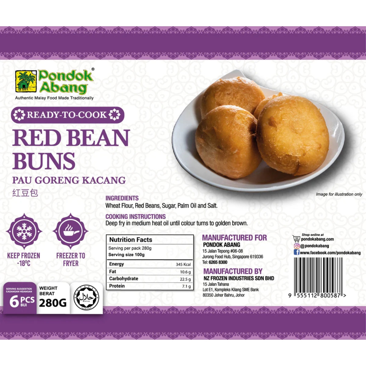 Pondok Abang, Pau Goreng Kacang, 280 g