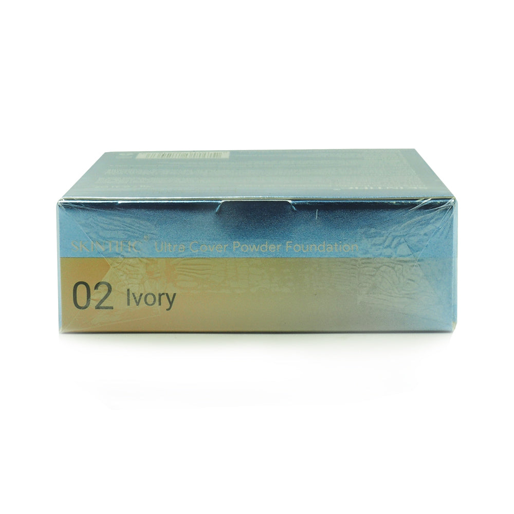 Skintific, Ultra Cover, Powder Foundation, 02 Ivory, 9 g