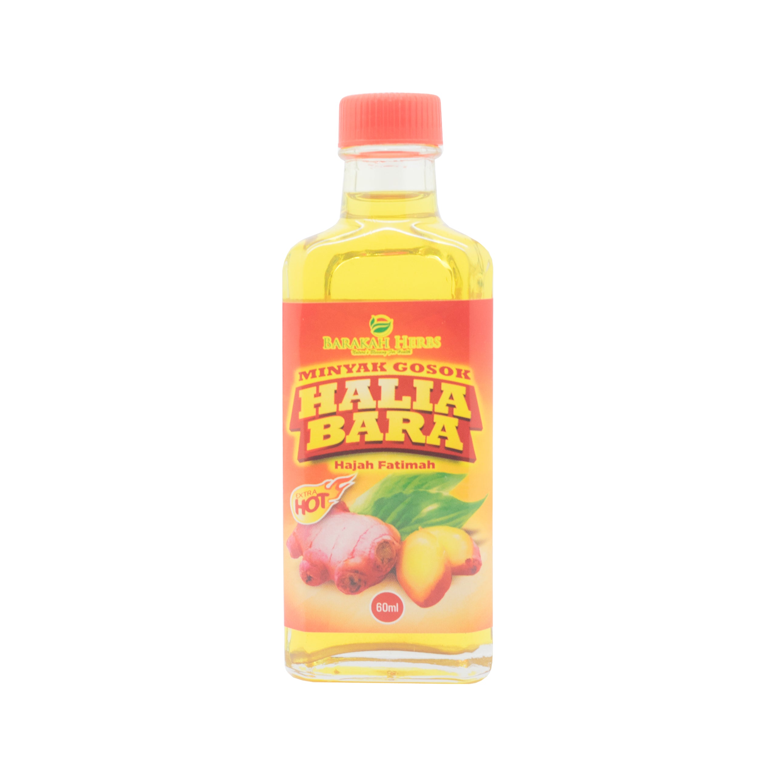 Barakah Herbs, Minyak Gosok Halia Bara Extra Hot, 60 ml