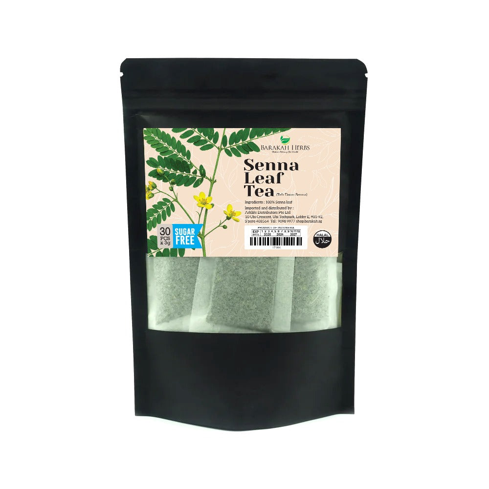 Barakah Herbs, Senna Leaf Tea (Teh Daun Senna), 30 sac x 3 g
