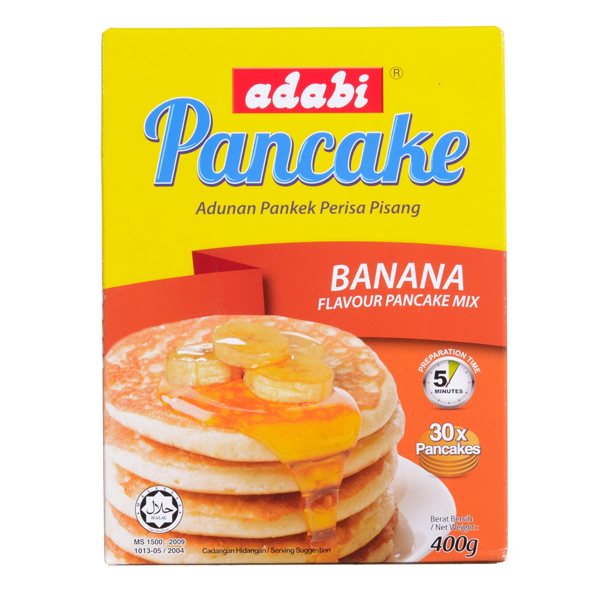 Adabi, Pancake Mix Banana Flavour, 400g
