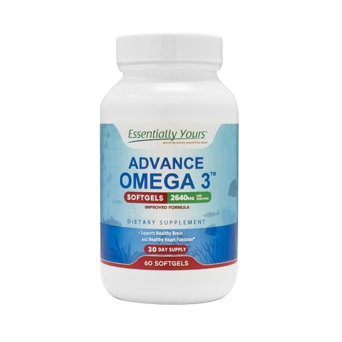 Essentially Yours, Advance Omega 3, Improved Formula, 60 Softgels