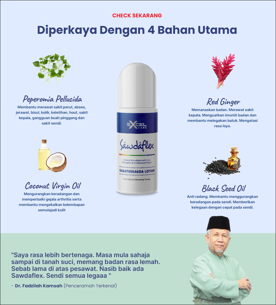 Excel Care, Sawdaflex Habbatussauda Lotion, 40 ml