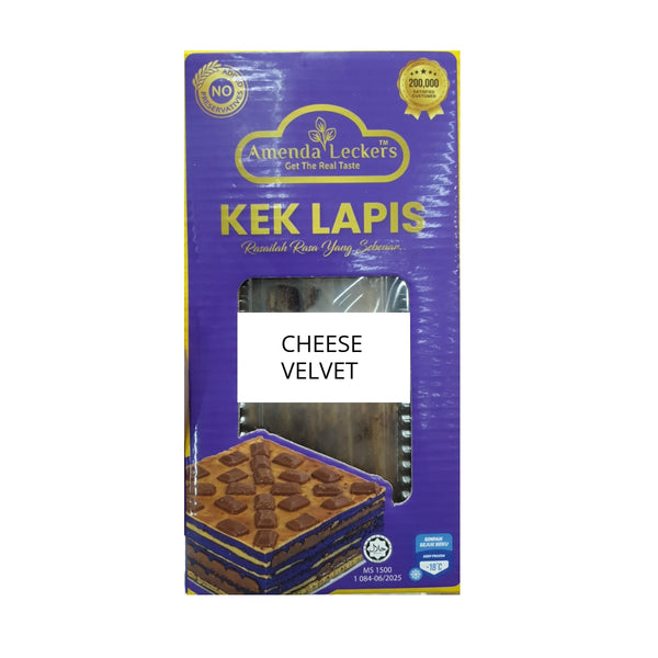 Amenda Leckers, Kek Lapis Cheese Velvet, 280 g – Al Barakah Health