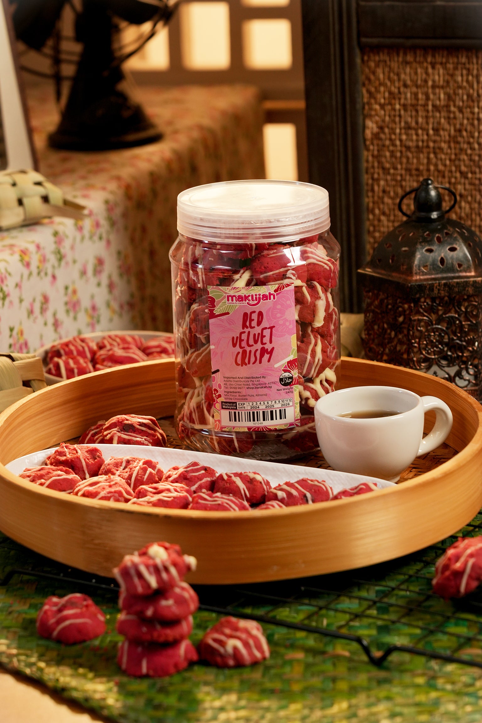 Maklijah, Red Velvet Crispy, 340 g