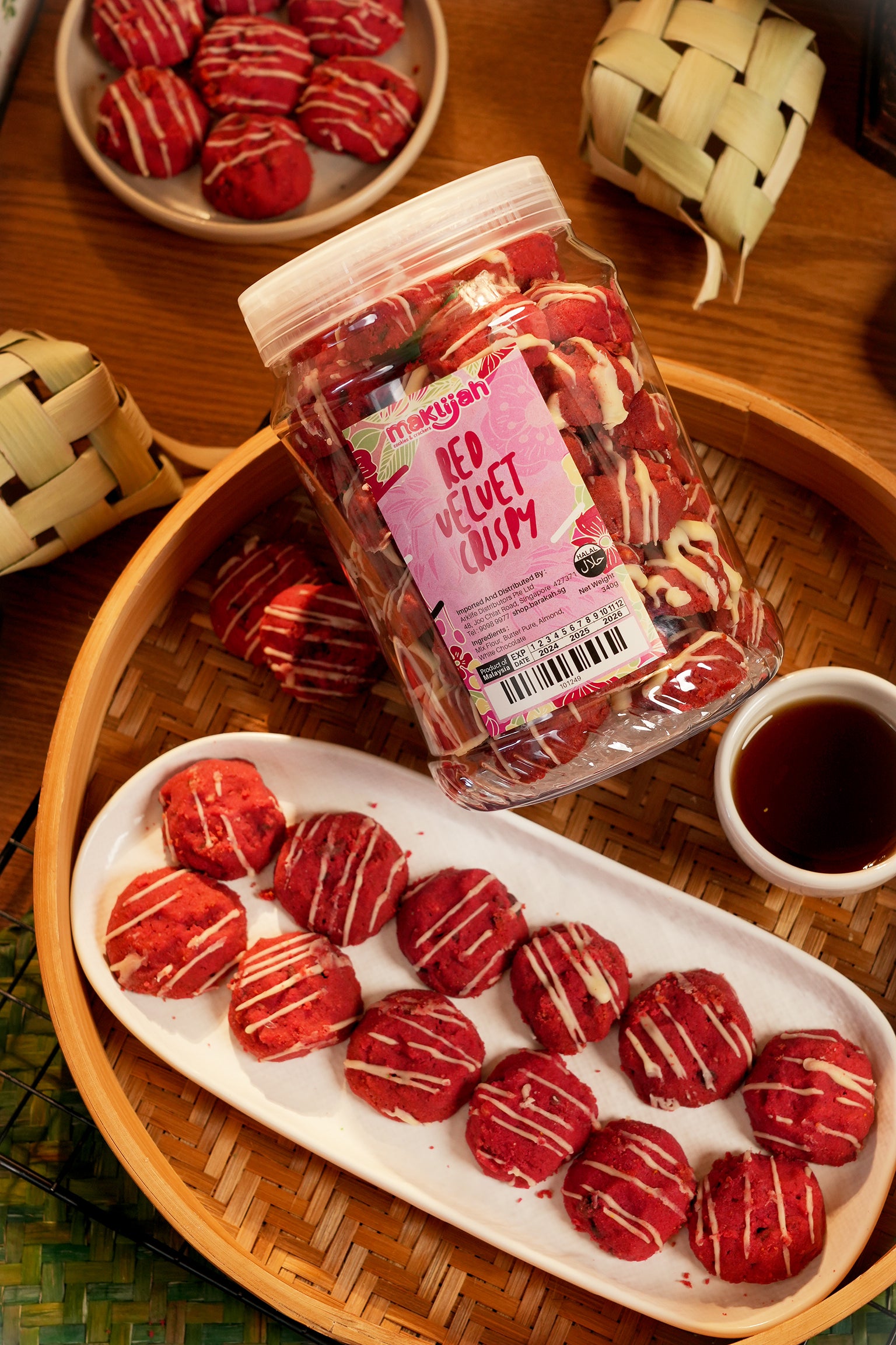 Maklijah, Red Velvet Crispy, 340 g
