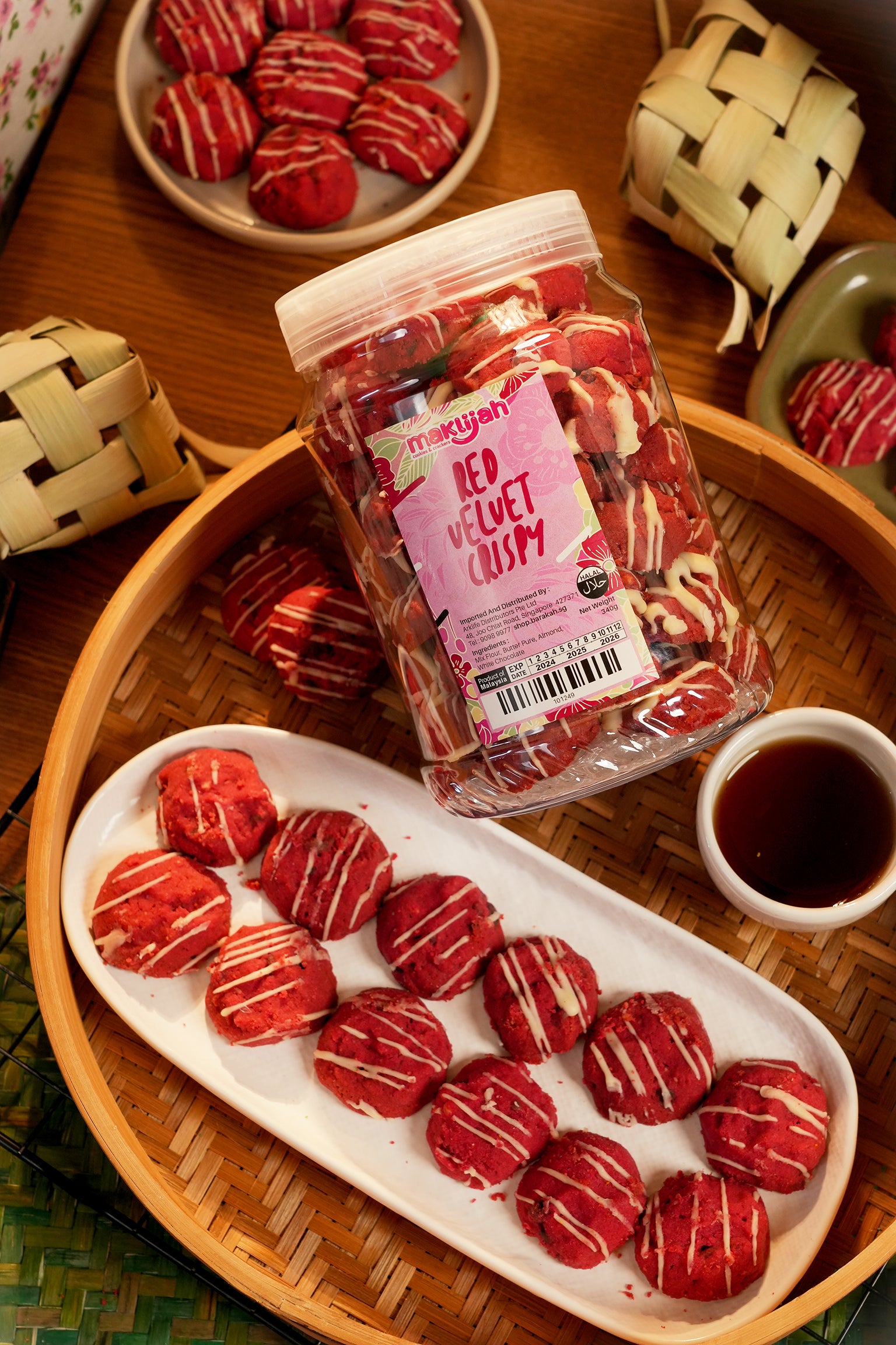 Maklijah, Red Velvet Crispy, 340 g
