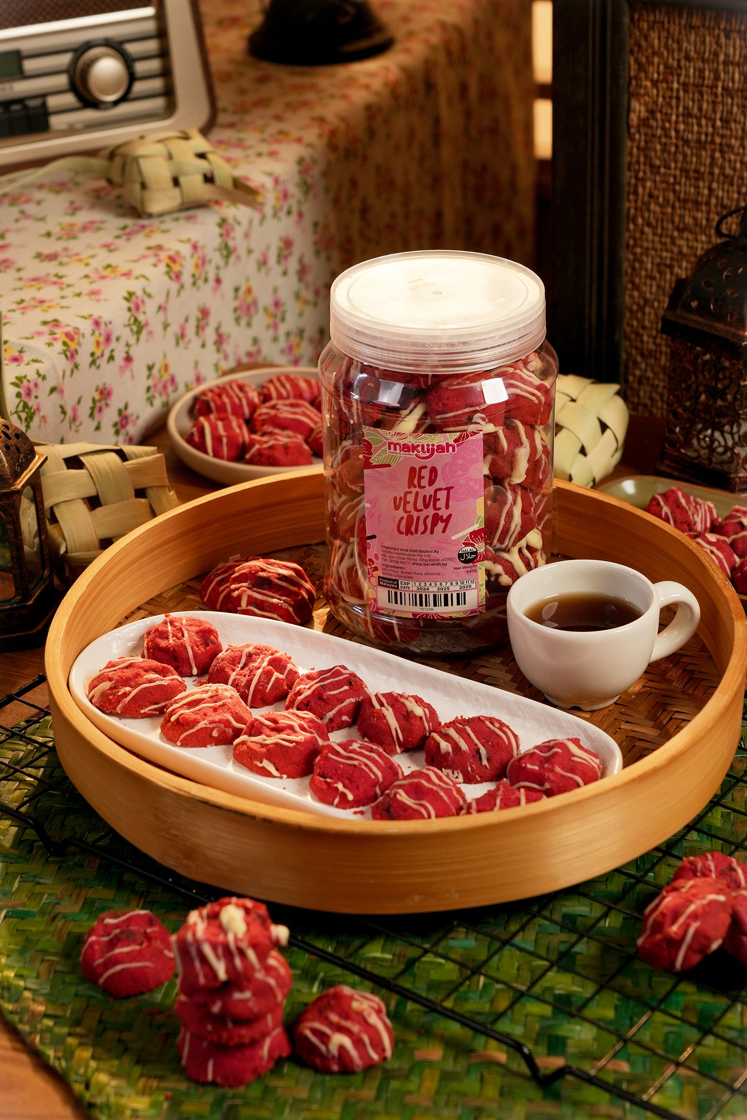 Maklijah, Red Velvet Crispy, 340 g