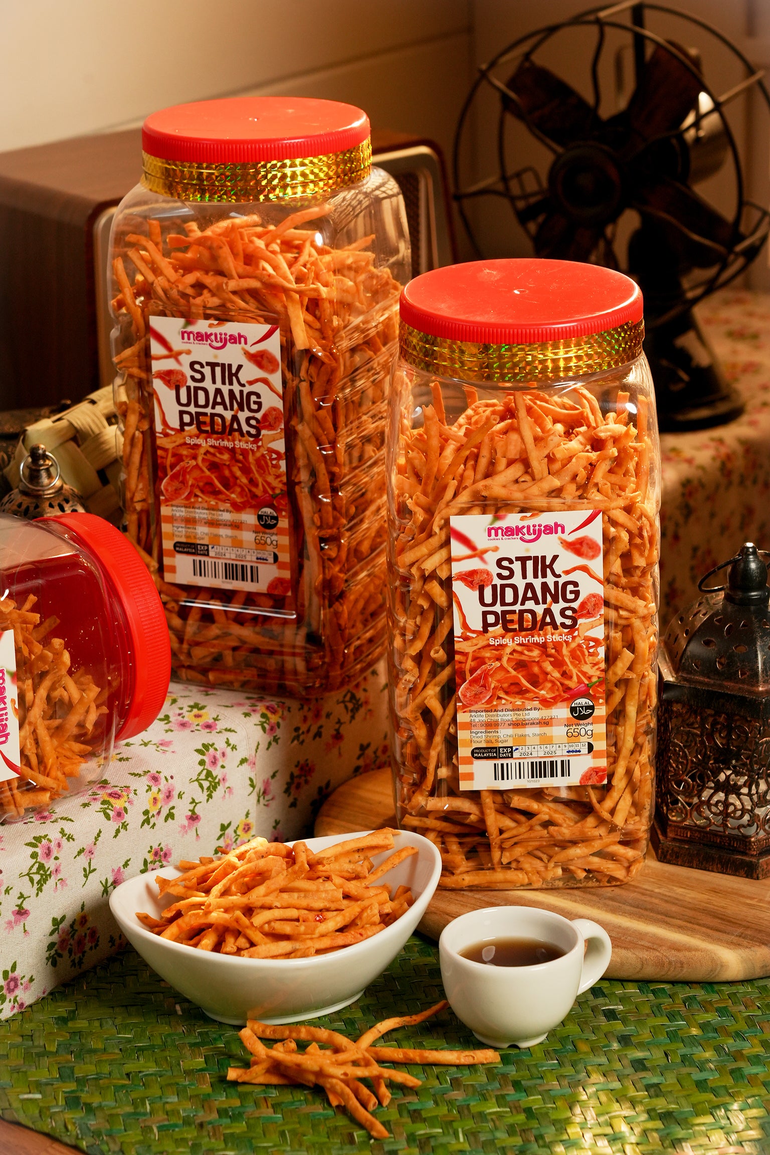 Maklijah, Stik Udang Pedas, 650 g