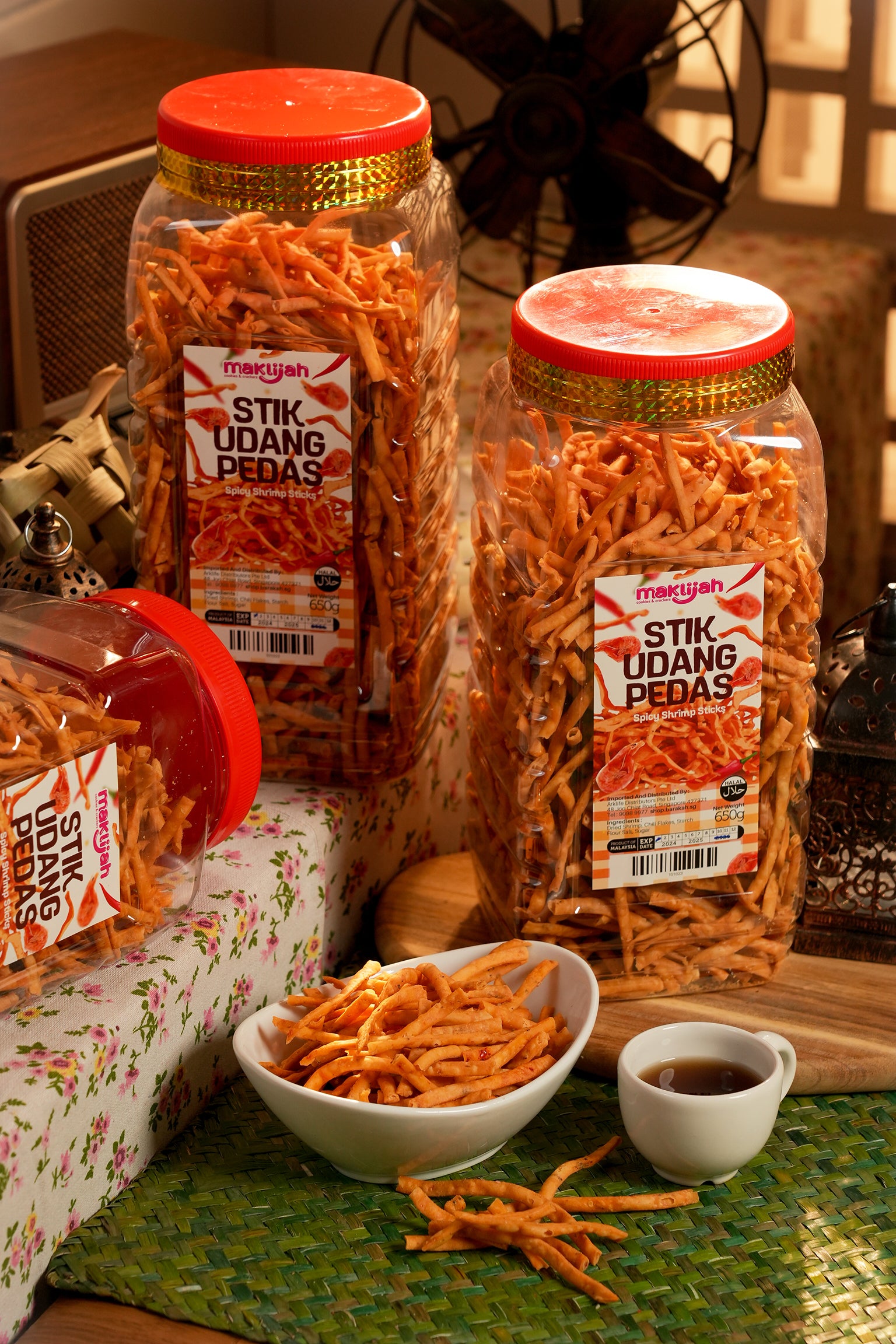Maklijah, Stik Udang Pedas, 650 g