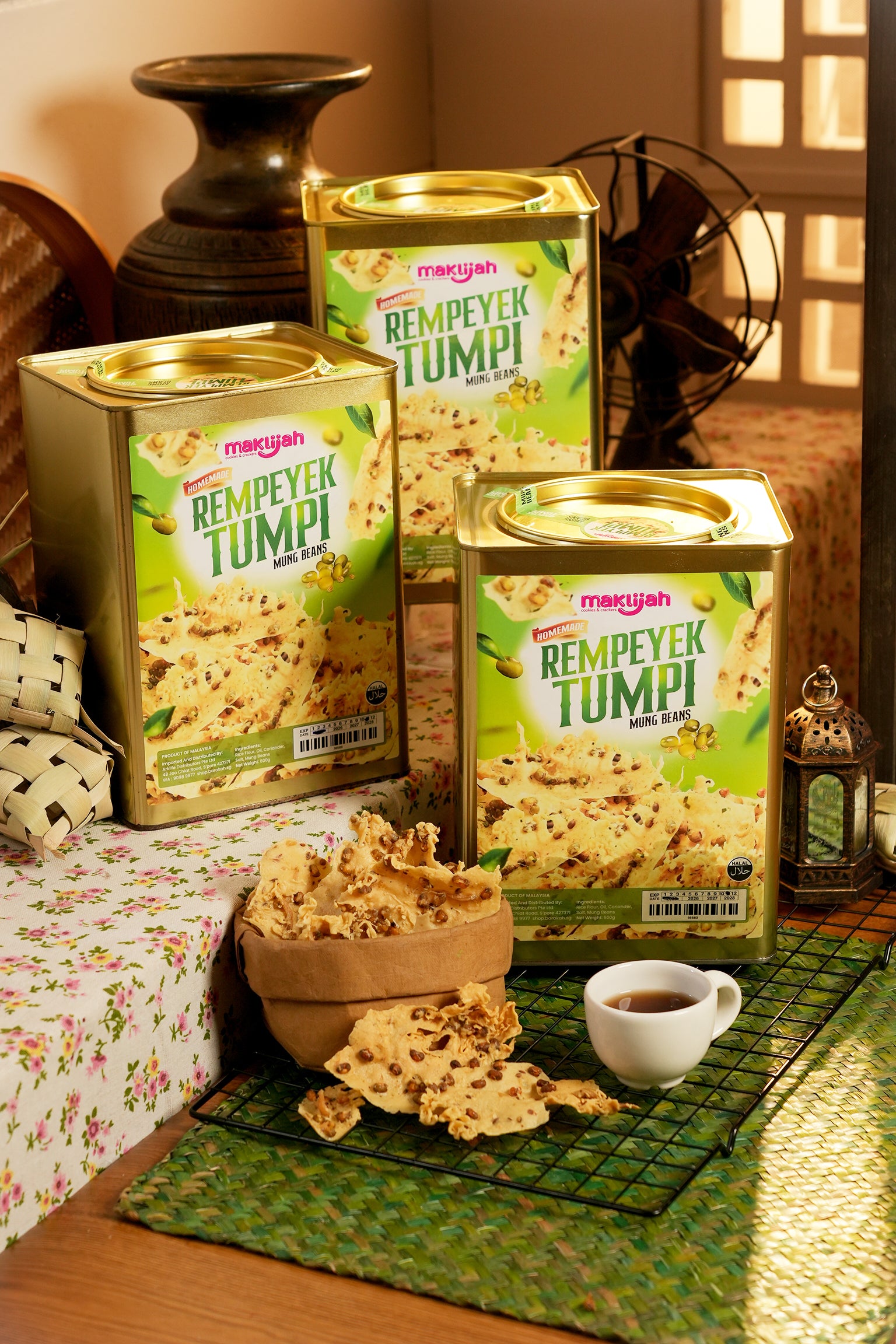 Maklijah, Rempeyek Tumpi, Mung Beans, 600 g