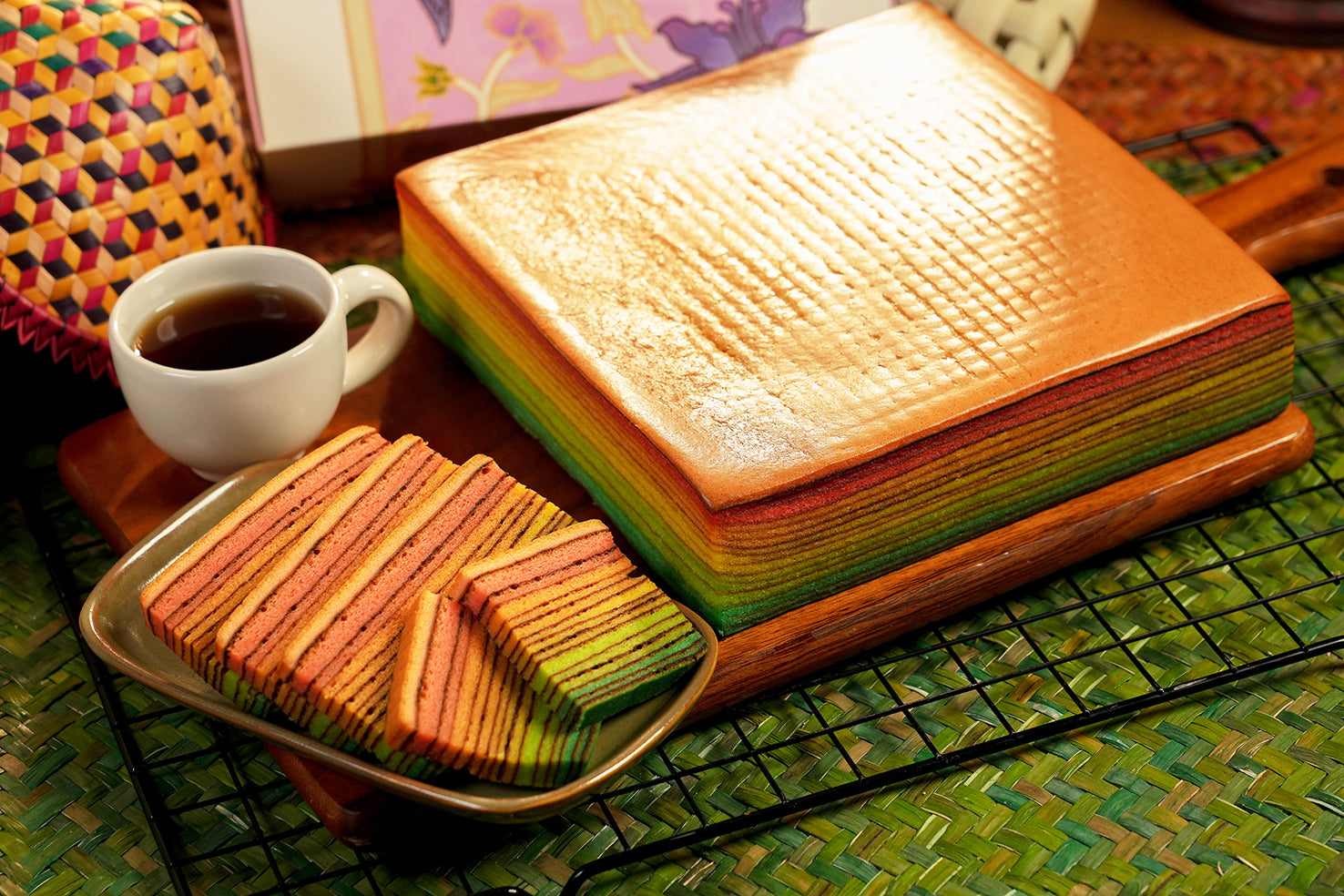 Maklijah, Cake Lapis, Rainbow, 1 kg