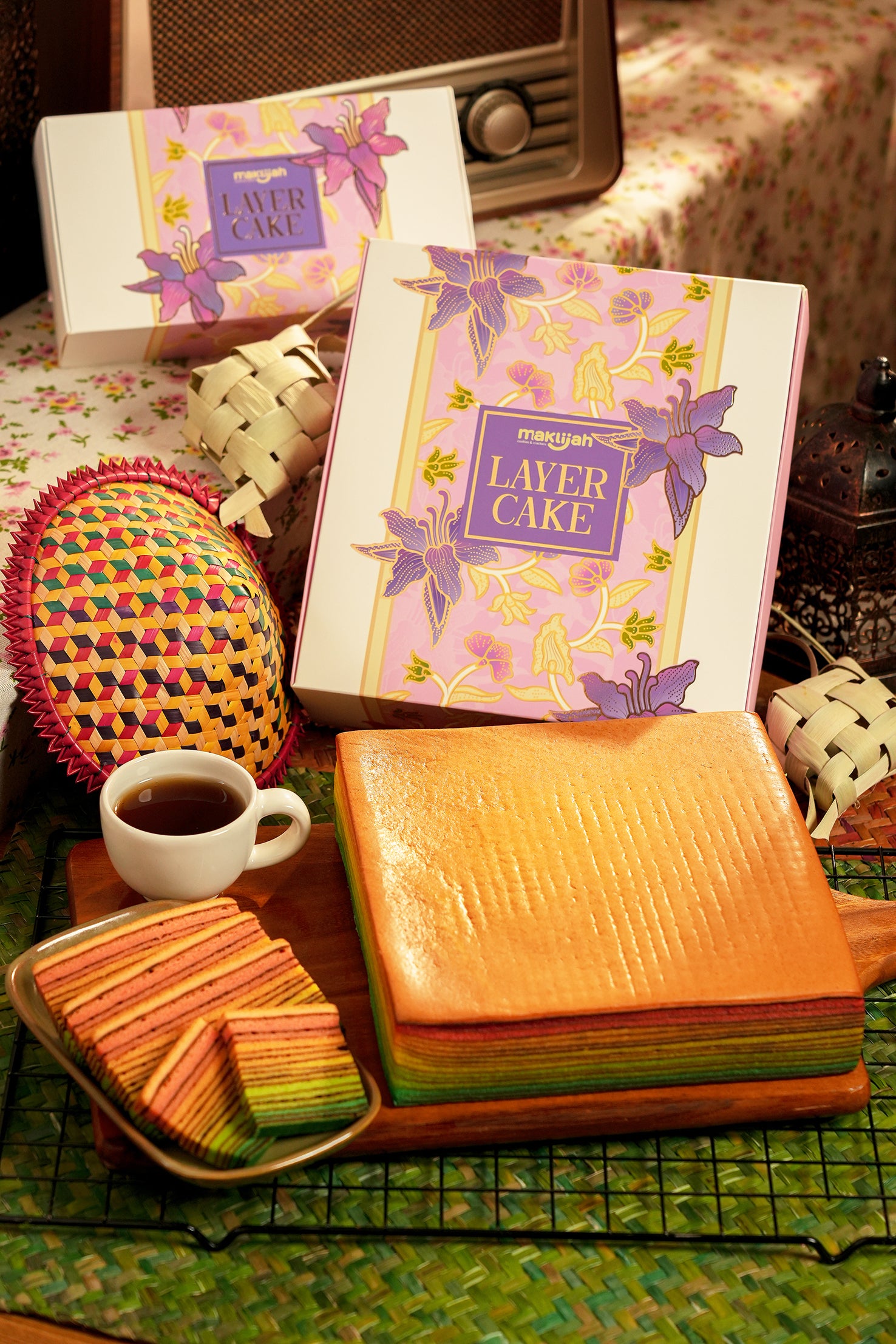 Maklijah, Cake Lapis, Rainbow, 1 kg