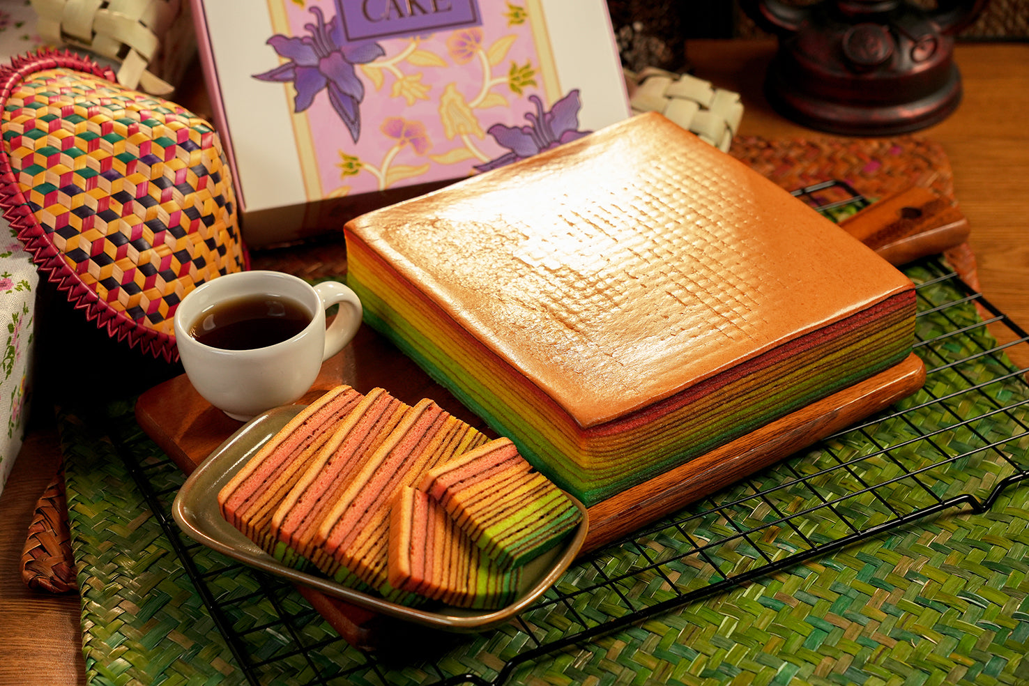 Maklijah, Cake Lapis, Rainbow, 1 kg