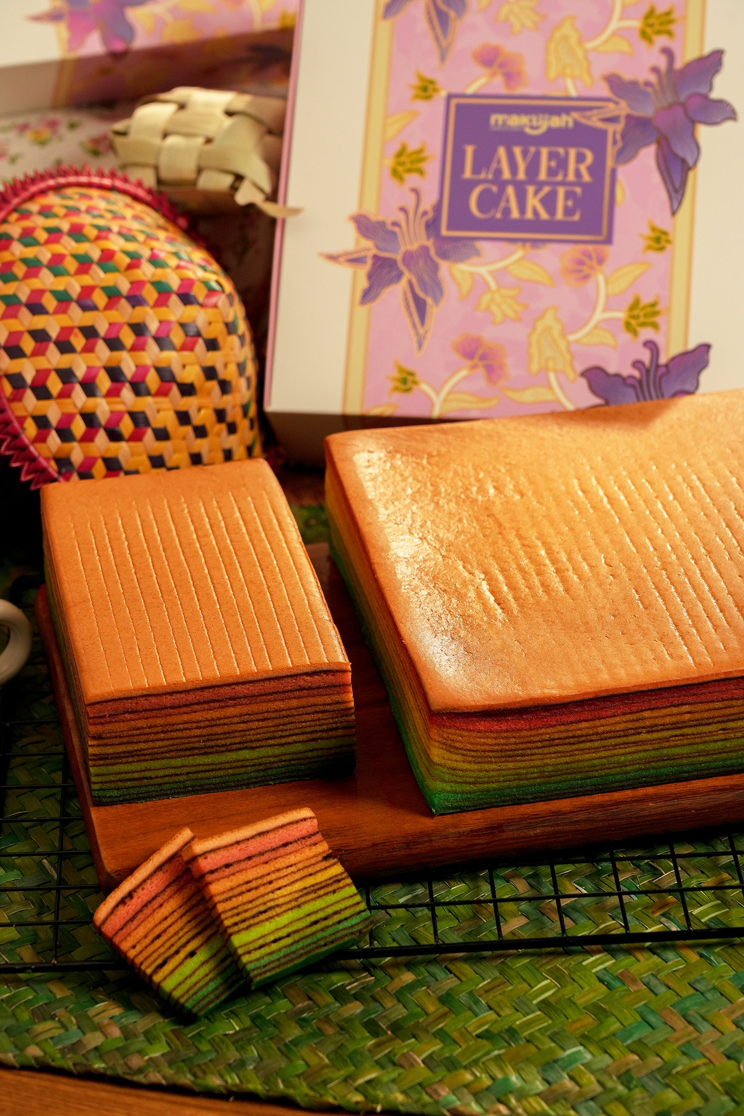 Maklijah, Cake Lapis, Rainbow, 1 kg