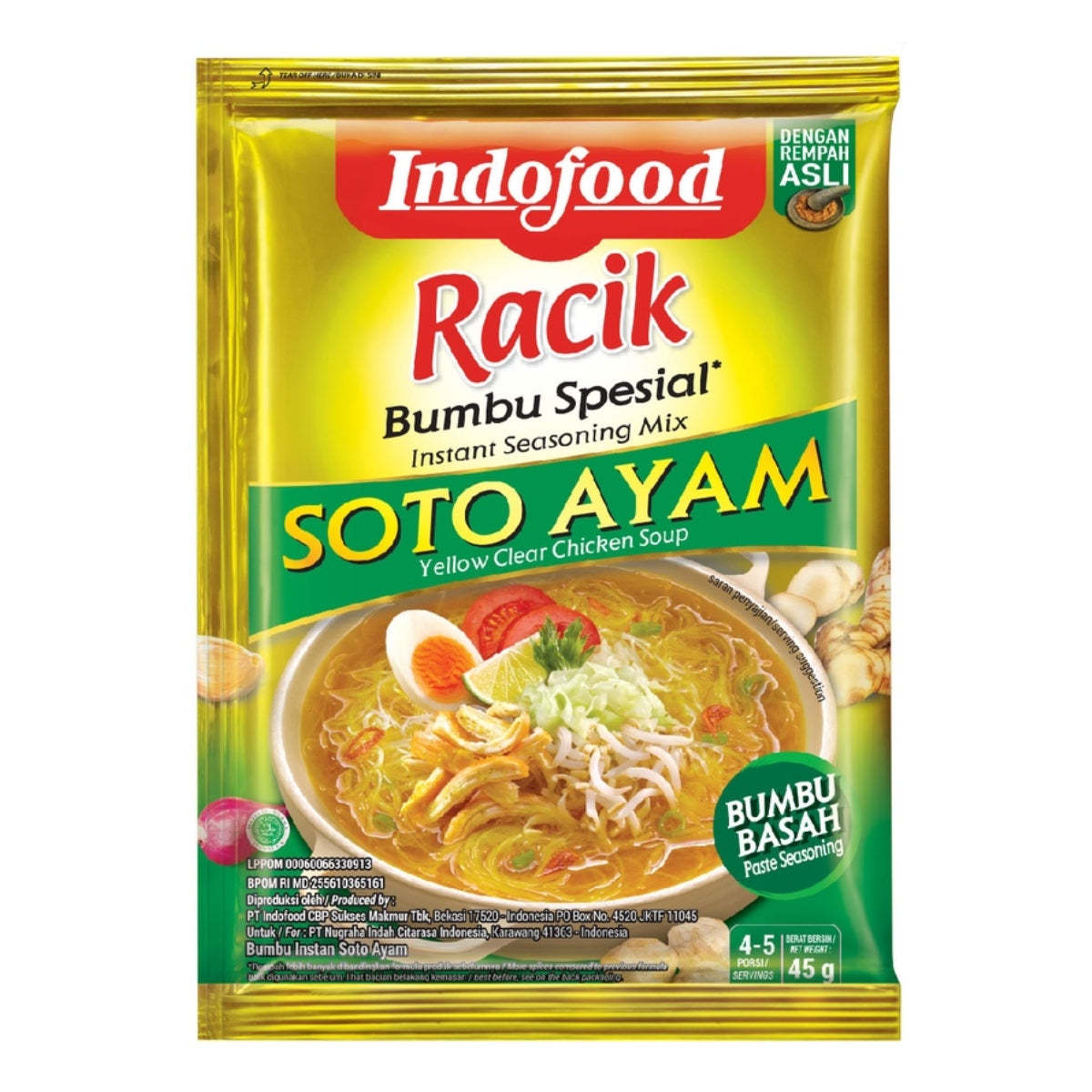 Indofood, Racik Bumbu Soto Ayam, 45 g