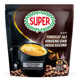 Super Power, Kopi Tongkat Ali Ginseng Dan Misai Kucing 6 in 1, 20 sachets X 30 g