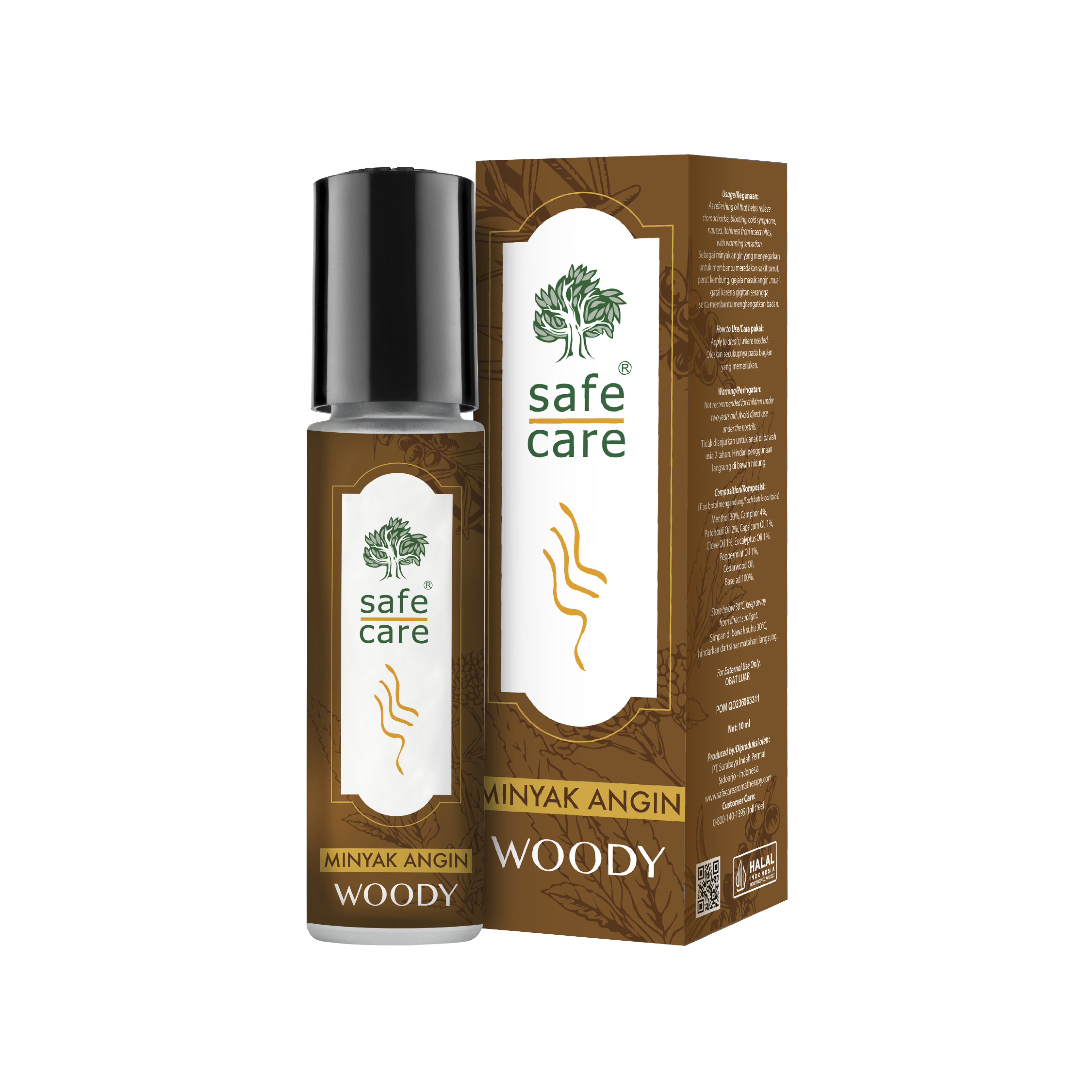 Safecare Minyak Angin Woody 10ml