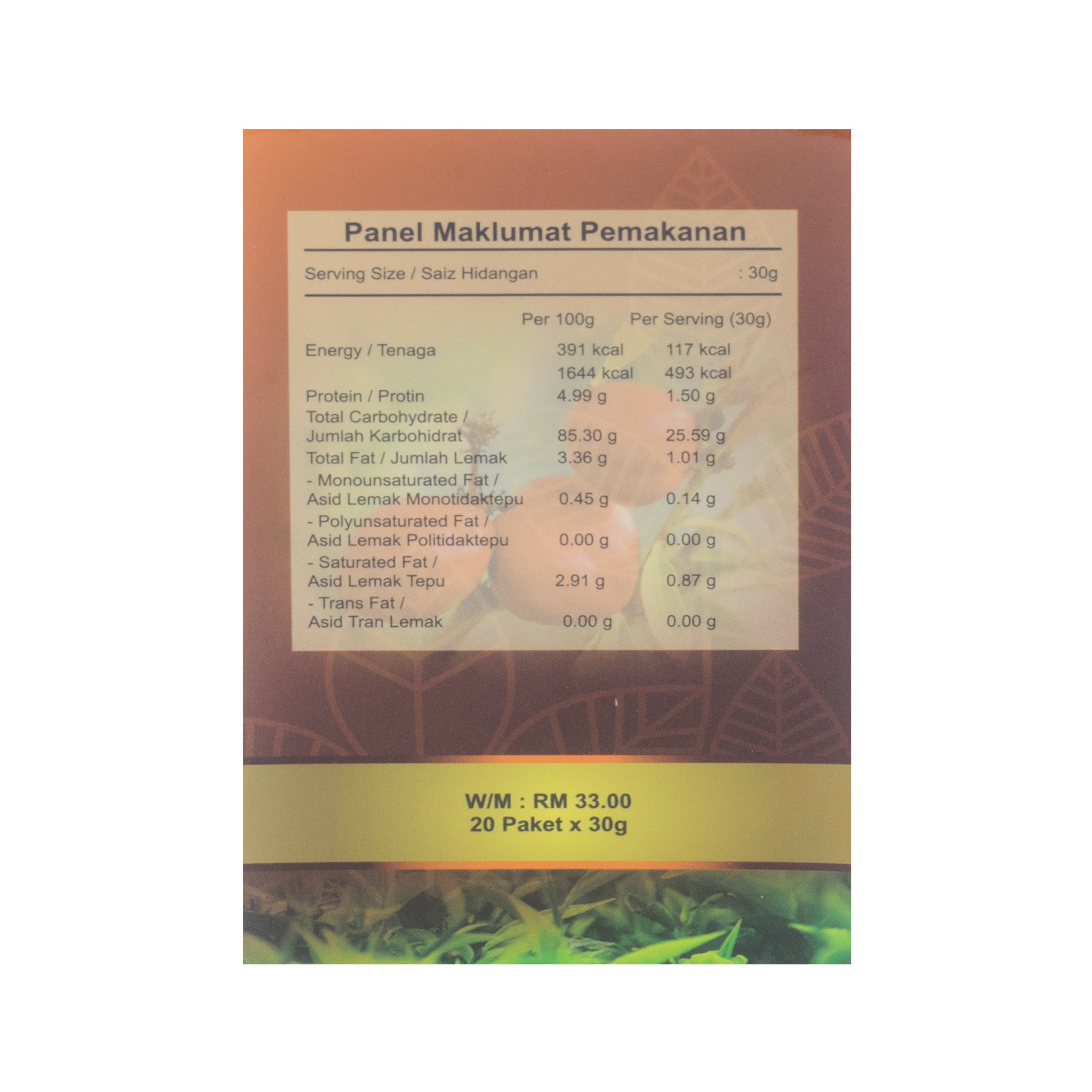 Al Jannah, Teh Mahkota Dewa Tarek, 20 sachets X 30 g