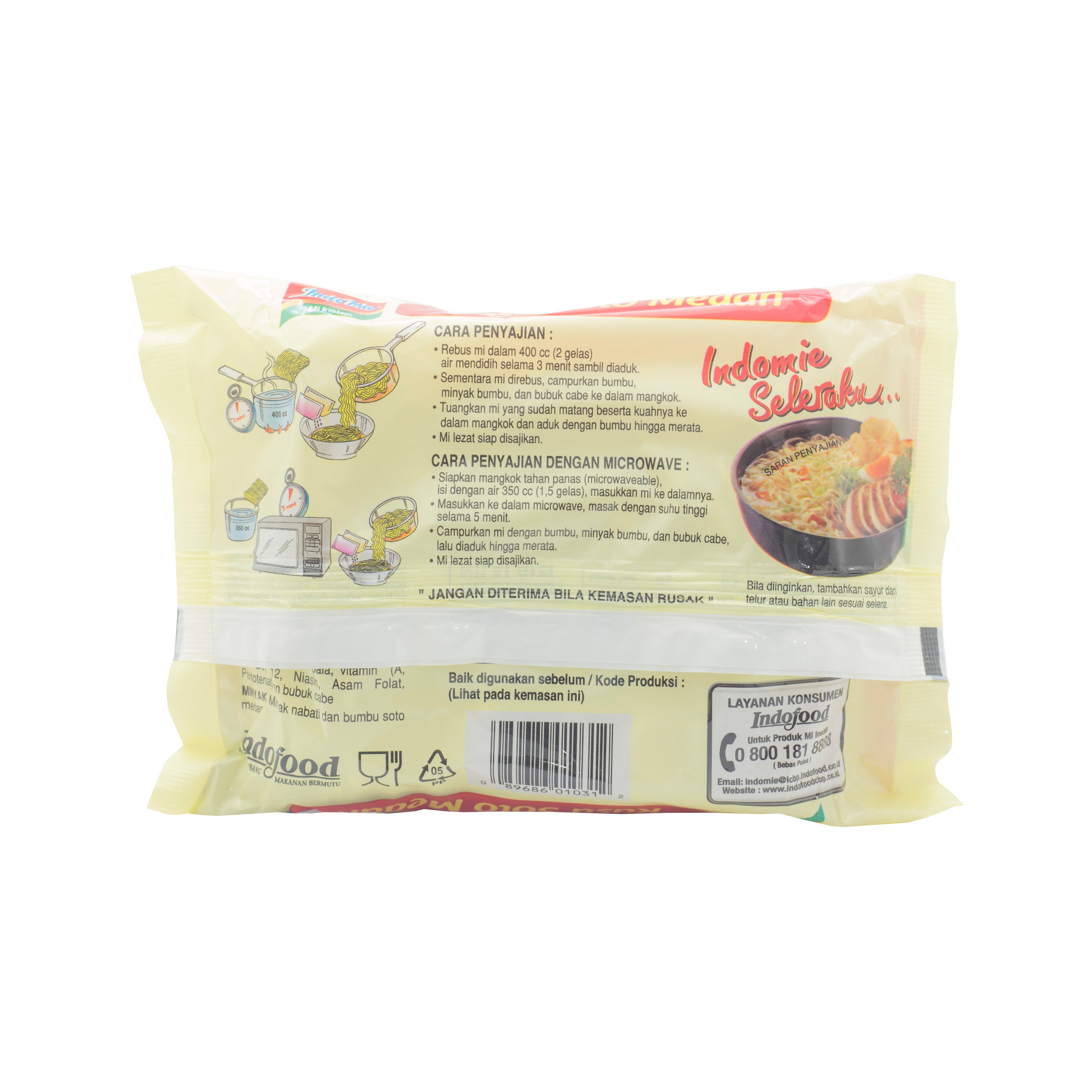 Indomie, Rasa Soto Medan, 1 Pack (5 Pcs)