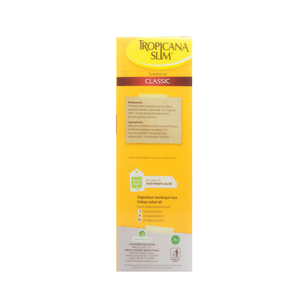 Tropicana Slim, Classic, 50 sachets