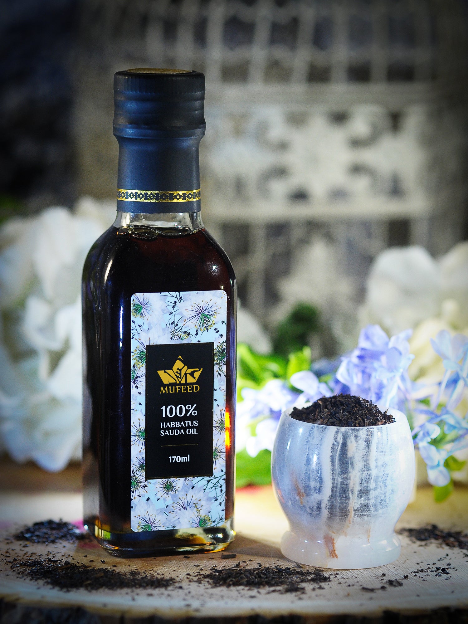 Mufeed, Habbatus Sauda Oil 100%, 170 ml