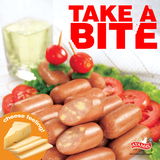 Ayamas, Premium Cheese, Chicken Cocktail Sausages, 500 g