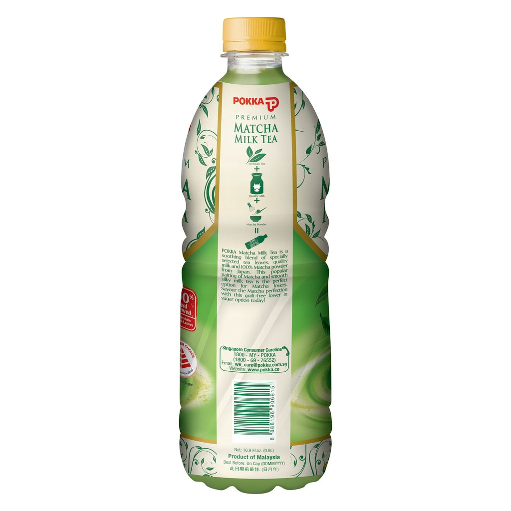Pokka, Premium Matcha Milk Tea, 500 ml
