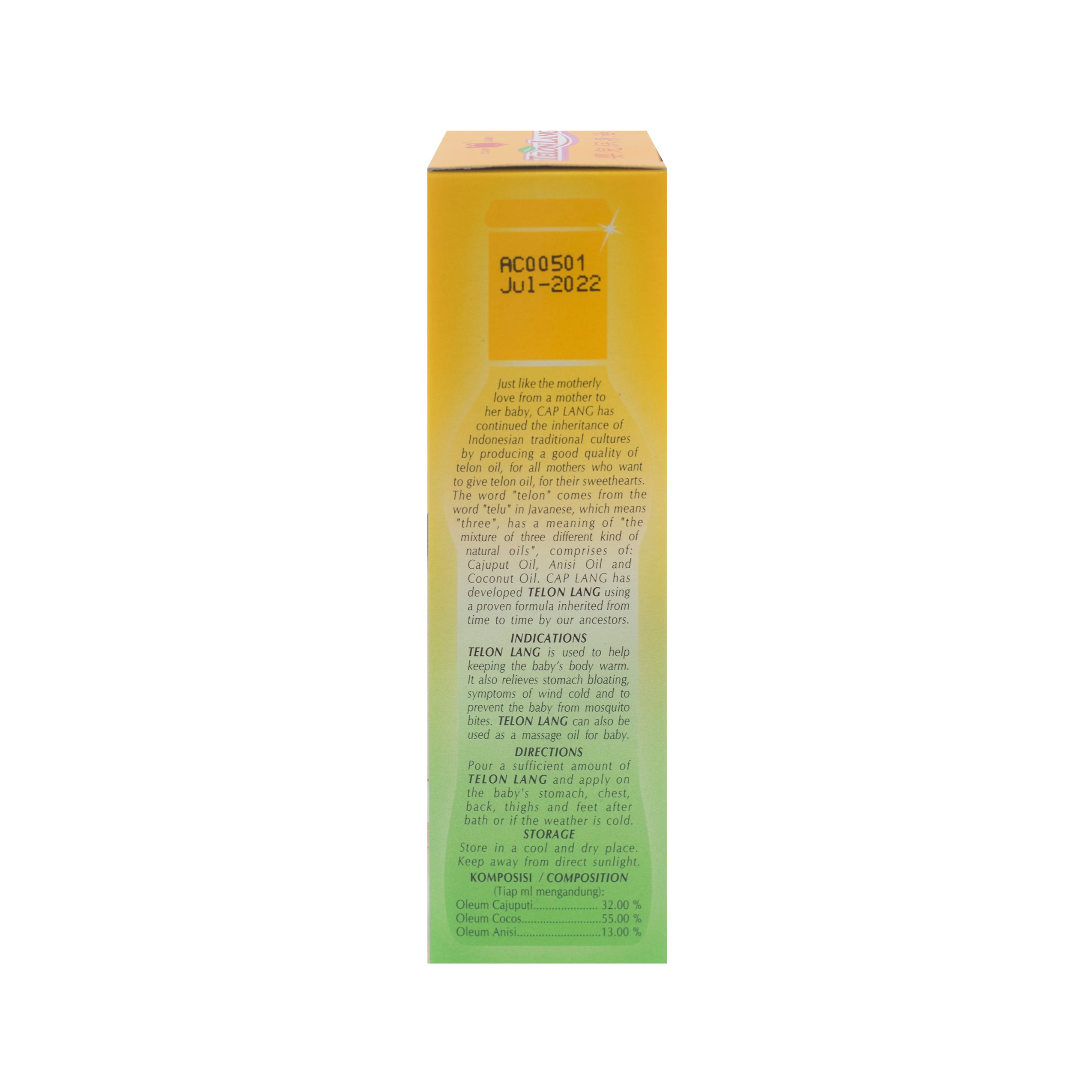Cap Lang, Minyak Telon Lang, 100 ml