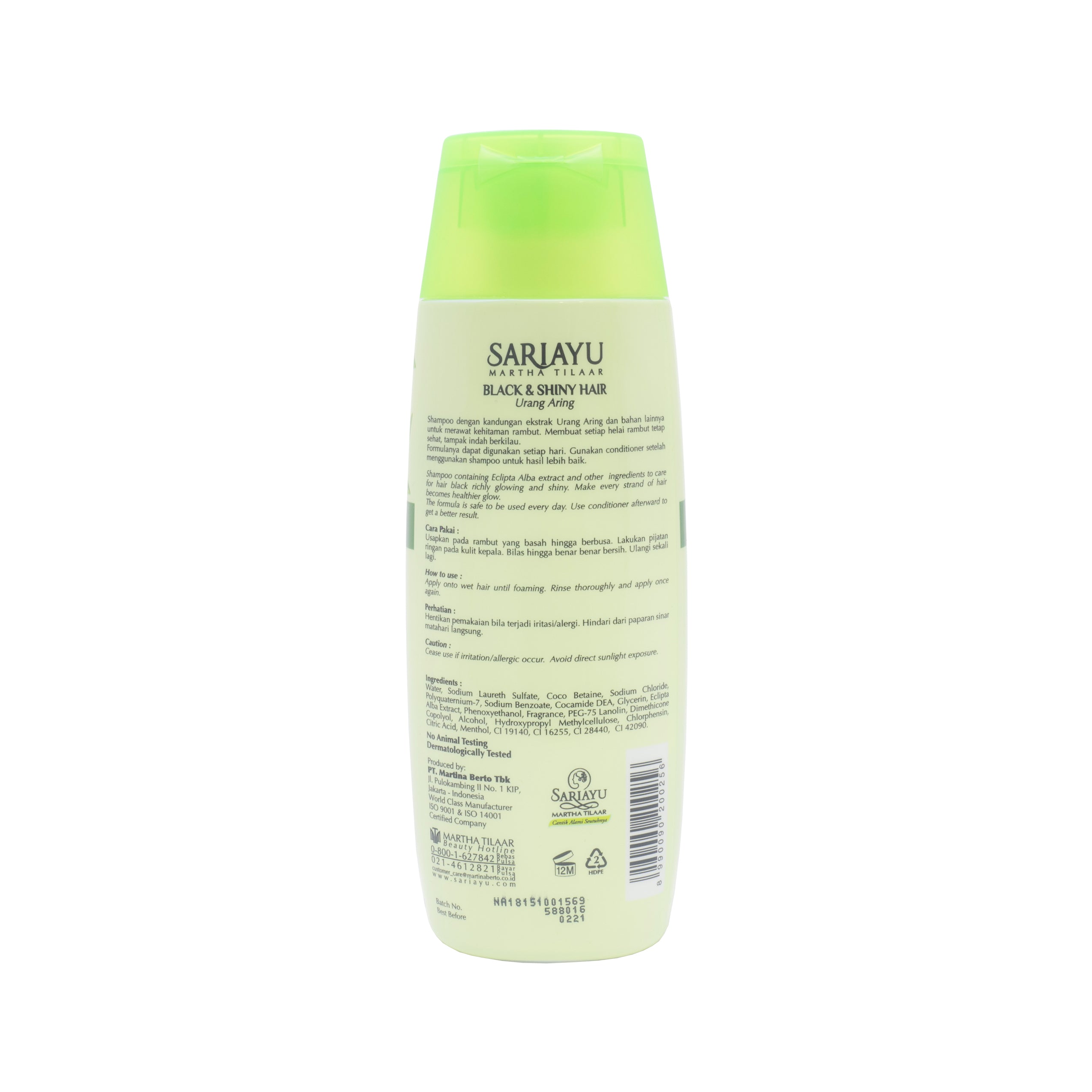 Sariayu, Shampoo Urang Aring (Black & Shiny Hair), 170 ml