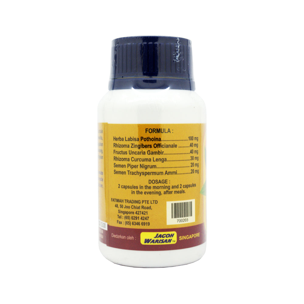 Jagoh Warisan, Pati Halia Tolak Angin, 60 capsules