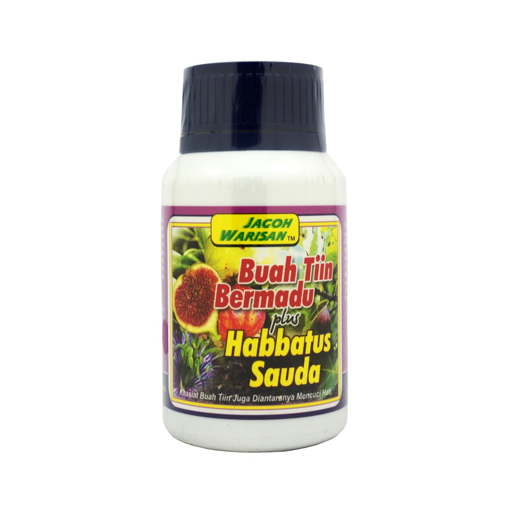 Jagoh Warisan, Buah Tin Bermadu, Plus Habbatus Sauda, 60 capsules