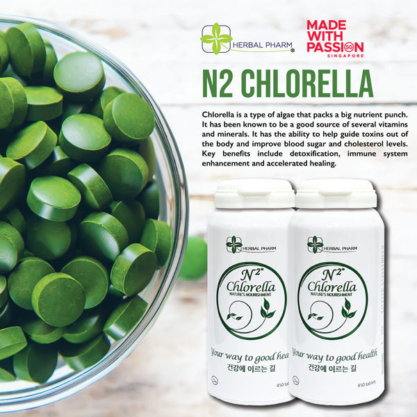 Herbal Pharm, N2 Chlorella, 450 tablets Al Barakah Health & Beauty Mart