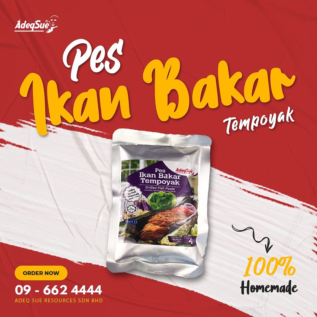 Adeq Sue, Pes Ikan Bakar Tempoyak, 200 g