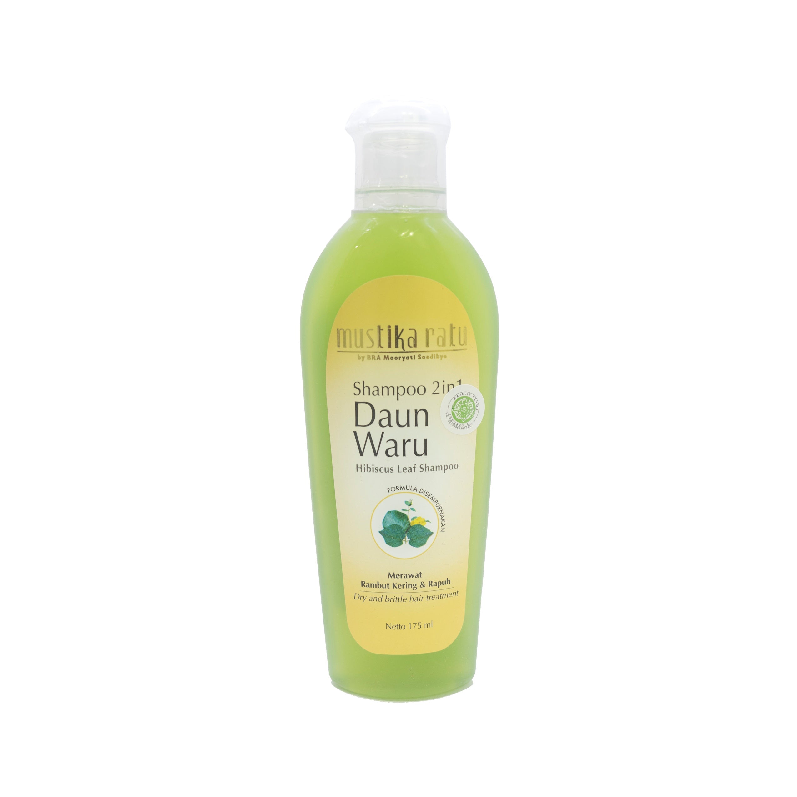 Mustika Ratu, Shampoo, Daun Waru, 2 in 1, 175 ml