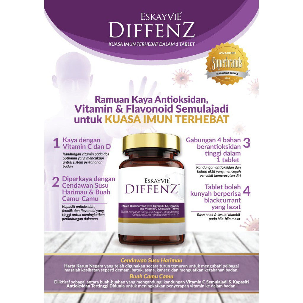 Eskayvie Diffenz 30 ChewableTablets